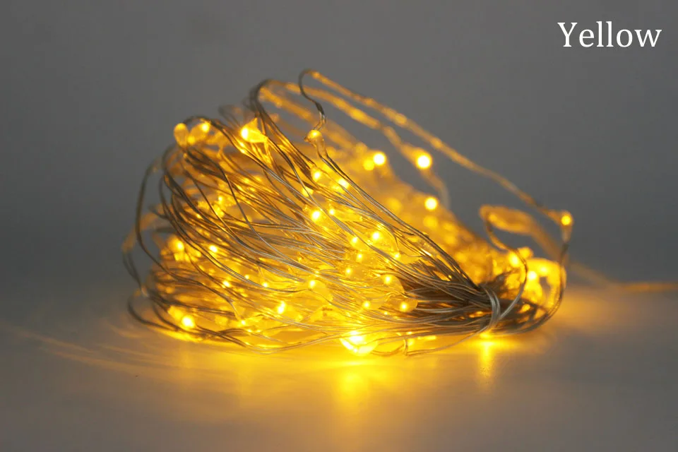 USB LED String Light 10M 5M Waterproof Silver Wire Outdoor Lighting Strings Fairy Lights For Christmas Wedding Decoration