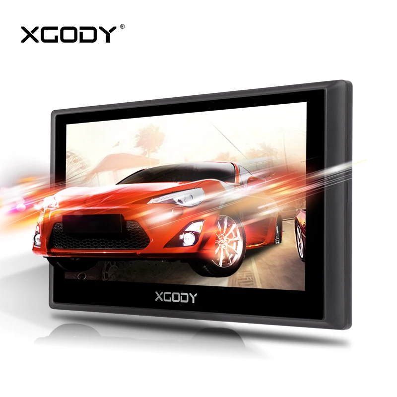 

XGODY 703 7 Inch Car GPS Navigator 128MB+8GB Touch Screen Truck GPS Navigation FM Bluetooth SAT NAV With Sunshade Auto 2018 Maps