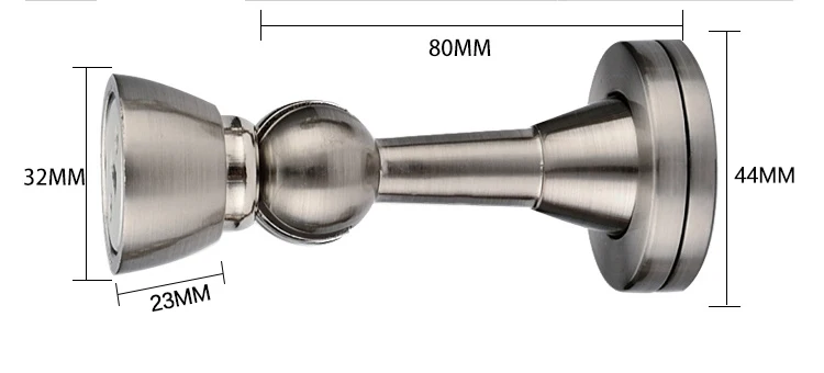 Цинковый сплав ограничители открывания дверей Высокое качество атласная отделка Стопперы для двери магнитный дверной сенсор