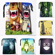 Изготовленные на заказ сумки на шнурке с принтом «Мой сосед Тоторо» для путешествий, мини-сумка для плавания, походов, игрушек, размер 18x22 см#0412-11-104