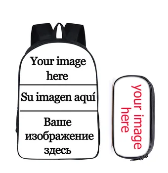

16 Inch Customize the image Women Men Travel Bags Anime Children School Bags Backpack Boys Girls Book Bag kids Backpacks