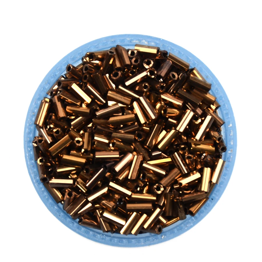 Approx.500pcs 2x4.5mm Bugle Glass Beads SeedCharmsCzechbeads & jewelry makingSilverGoldBeads wholesalediy accessories (6)