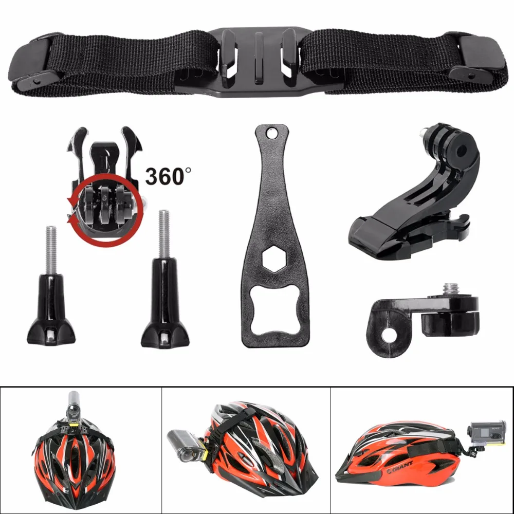 Шлем для экшн камеры 5 в 1 с вентиляцией на 360 градусов|kit for gopro|360 camera mount360 sjcam |