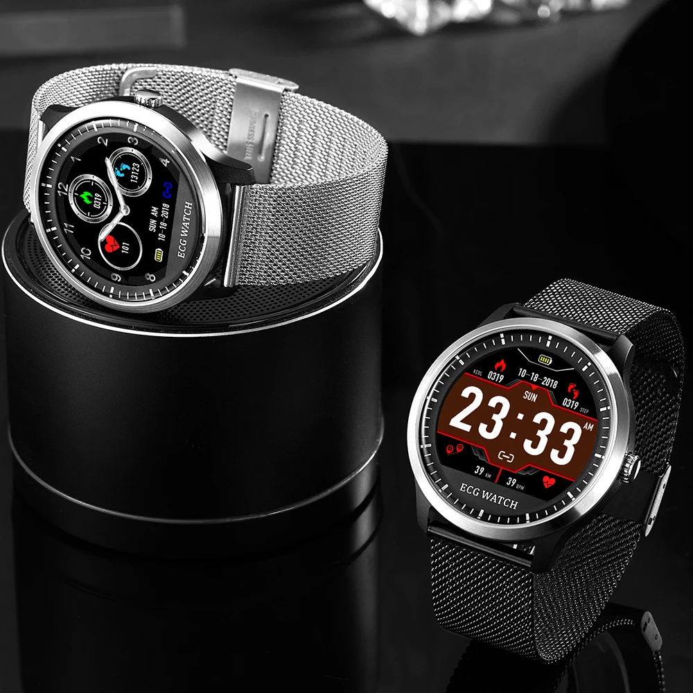  Makibes BR4 ECG PPG smart watch Men with electrocardiogram heart rate blood pressure smart Band Fit - 32986211829
