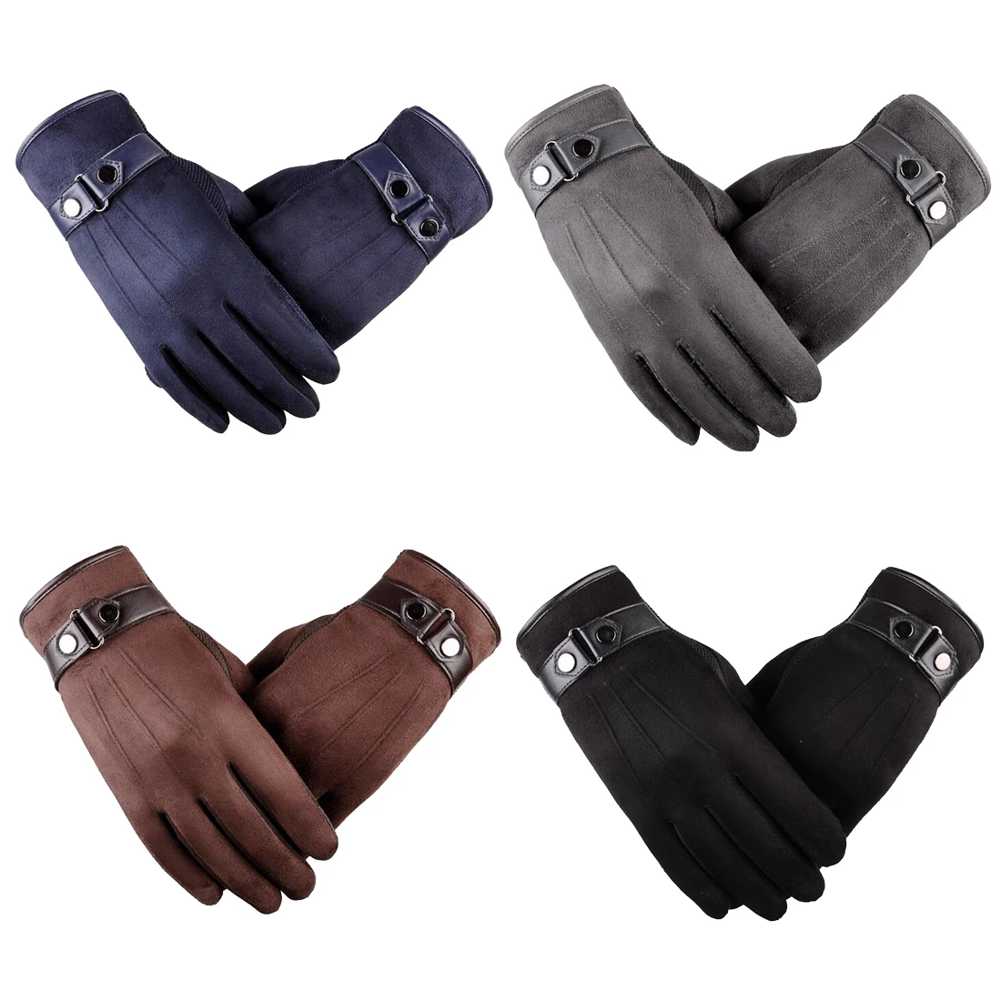 Удобные перчатки осень-зима мужские утолщенные теплые кашемировые термальные рукавицы мужские перчатки для сенсорного экрана для смартфона/Ipad