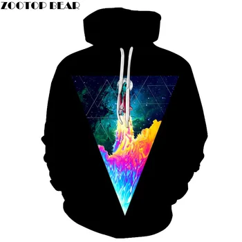 

Space Hoodies Colorful Sweatshirts Men Women Pullover Hooded Tracksuits Pocket Jackets 3D Printed Male Outwear Brand Streetwear