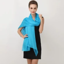 Muslim Women Hijab Long Scarf 100% Real Silk Cappa Beach Sunscreen Plus Size 180*90 cm Wrap Soft Scarves Lake Blue Cape Shawl bedspread ethel silk sakura size 180 220 cm faux silk 100% n e