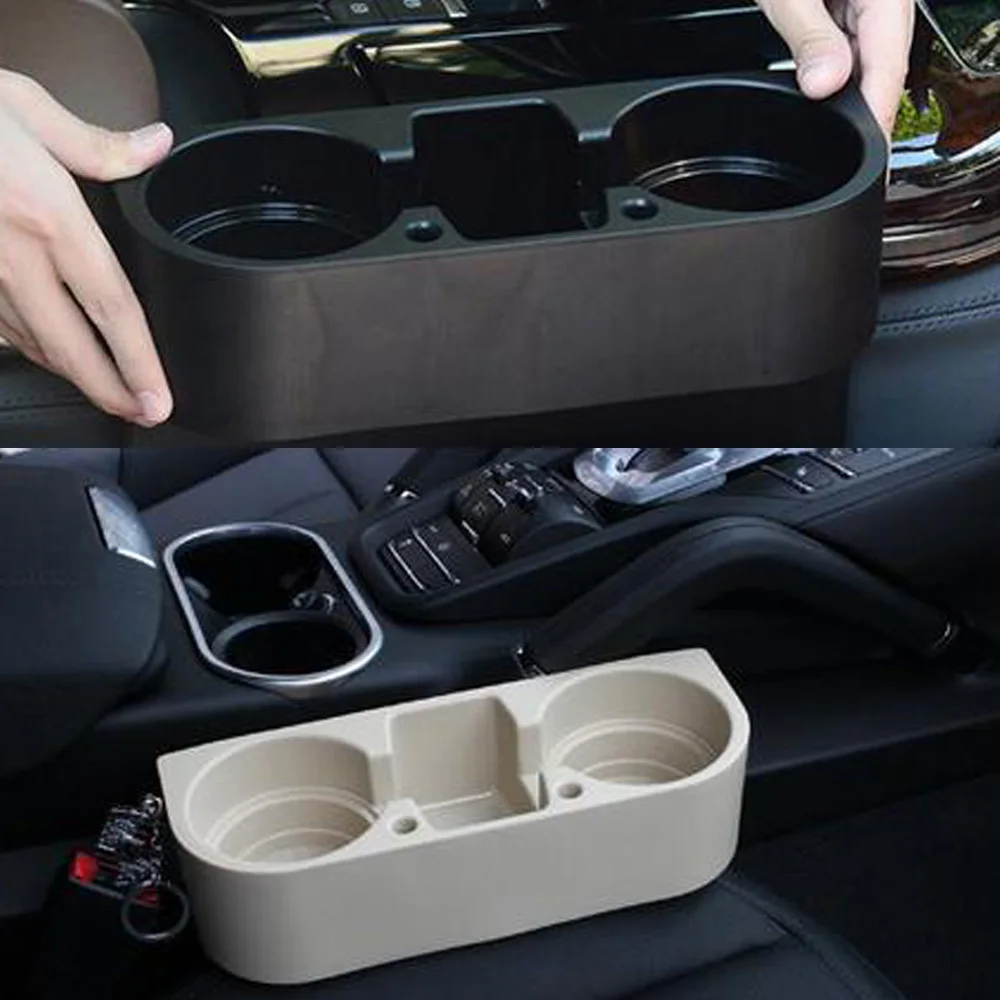 

Auto CarTray Drink Bottle Rack Holder Mount Stand Storage Organizer Three-in-one Rack Multi-functional Cup