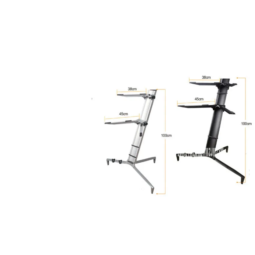 2 слоя алюминиевого сплава цифровой фортепиано рамка стойка Музыкальная подставка держатель Регулируемая высота легкий для фортепиано представление серии KS