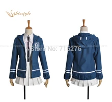 Kisstyle Fashion Anime Súper Dangan Ronpa 2 Los siete mares Chiaki Paño Cosplay Uniforme, Personalizado Cualquier Tamaño