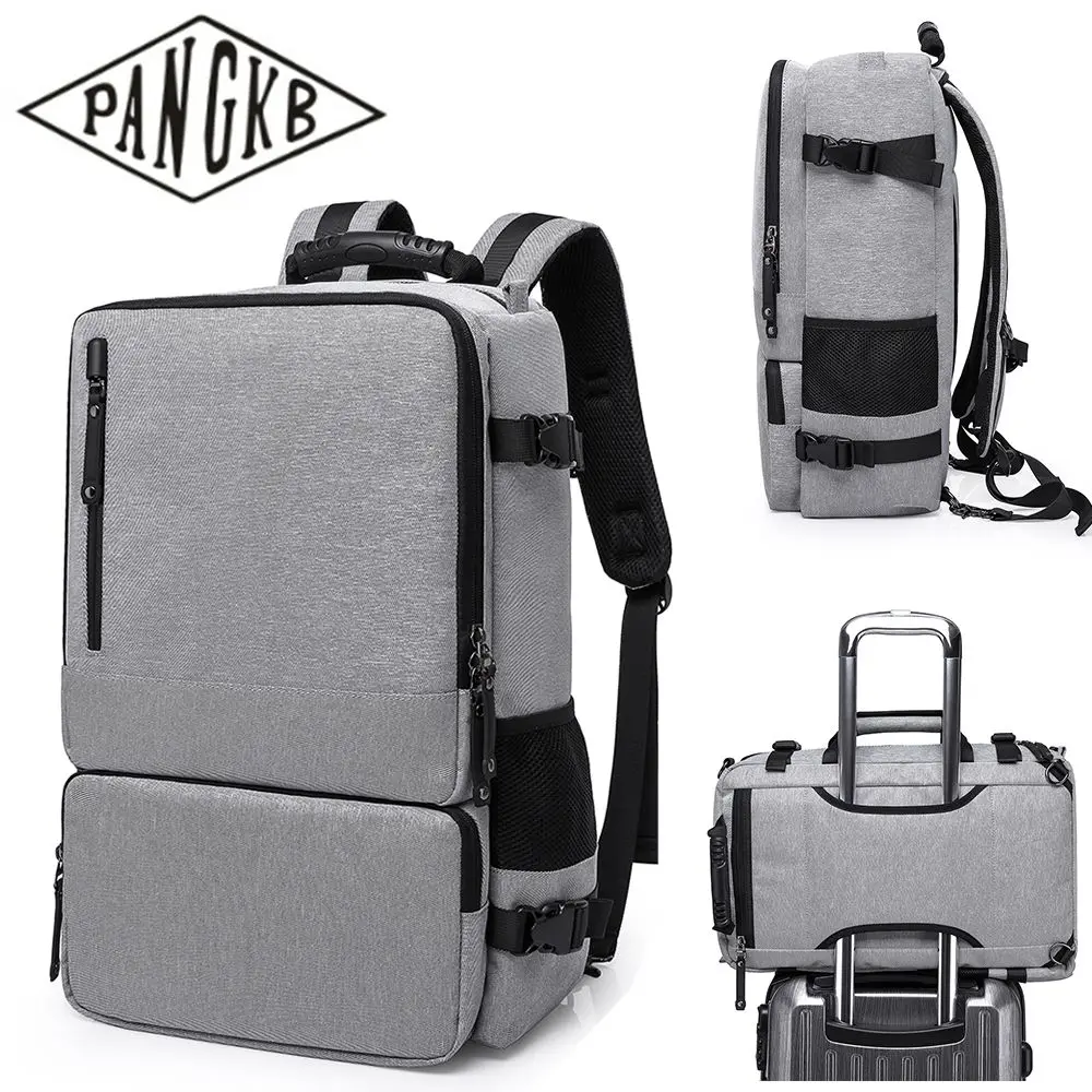 

PANGKB Business Luggage Shoulder Bags Waterproof Travel Backpacks Schoolbag High Capacity 17.3 inch Laptop Anti theft Backpack