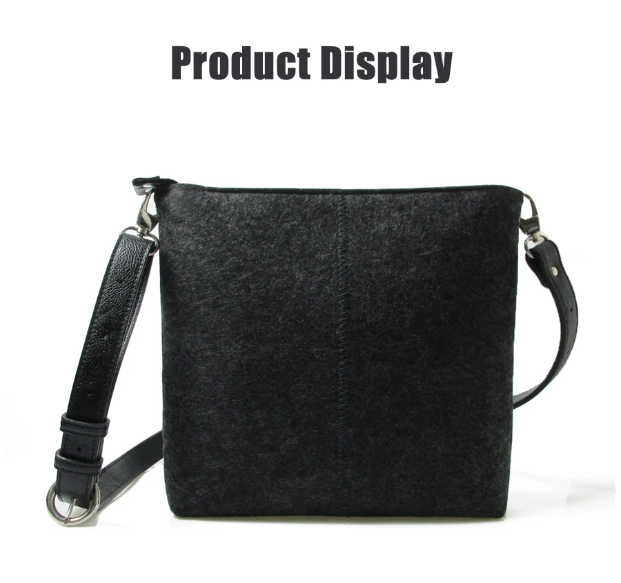 Женская фетровая сумка темно-серого цвета, женские сумки через плечо Vilten tas, сумка через плечо, простые квадратные сумки