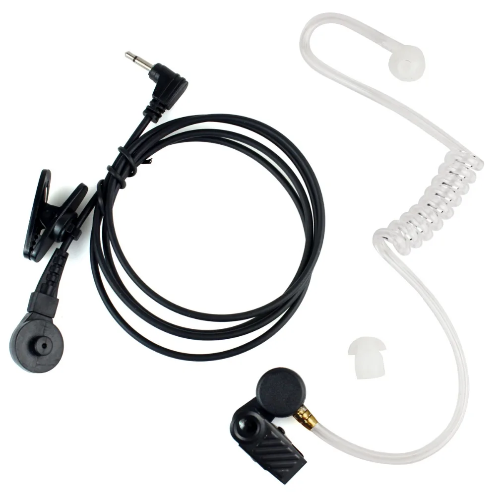 

Straight Acoustic Tube Earpiece Listen Only Transparent Flexible 2.5mm Mono Jack