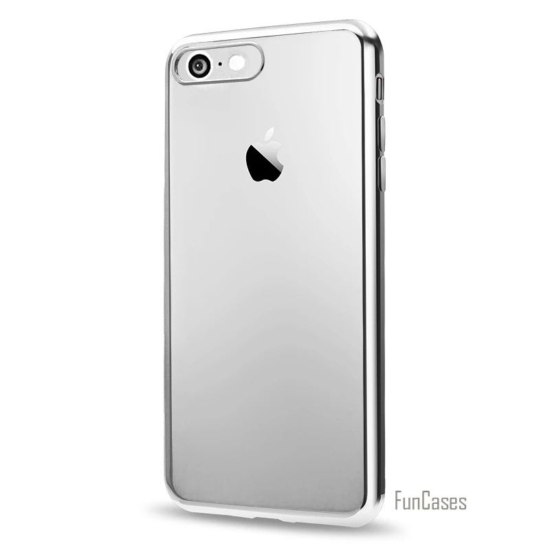 Coque для iPhone 7 Чехол Покрытие Кристалл Мягкий ТПУ прозрачный силиконовый штамп