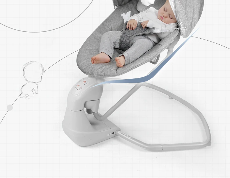 Детское кресло-качалка artifact, комфортное кресло для новорожденной кроватки, кресло-качалка с детской кроваткой для сна, Детская электрическая колыбель