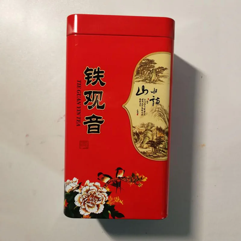 125 г чайная упаковочная коробка tieguanyin Улун чайная коробка - Цвет: Красный
