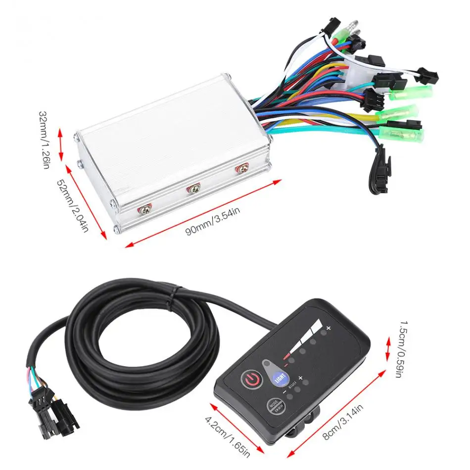 Best 24V 36V 48V 250/350W Electric Bicycle Scooter Brushless Controller with LED Display Panel E-bike Accessories 4 Best 24V 36V 48V 250/350W Electric Bicycle Scooter Brushless Controller with LED Display Panel E-bike Accessories 4