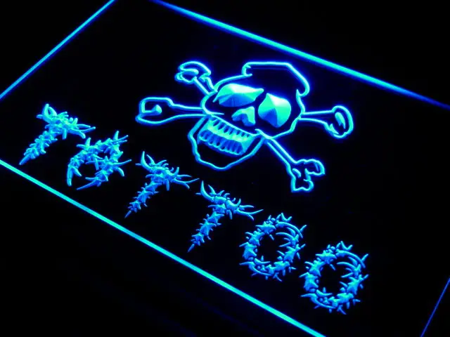 i556 Tattoo Shop New Bar Pub Miami Ink NEW Light Sign On/Off Switch 20+ Colors 5 Sizes | Дом и сад