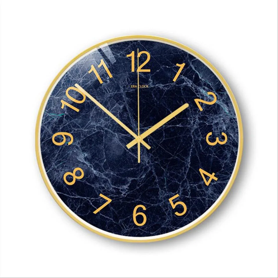 3D настенные часы абстрактные Мрамор цифровые настенные часы современный дизайн Роскошный 12/14 дюймов настенные часы для домашнего декора Silent обои Saati