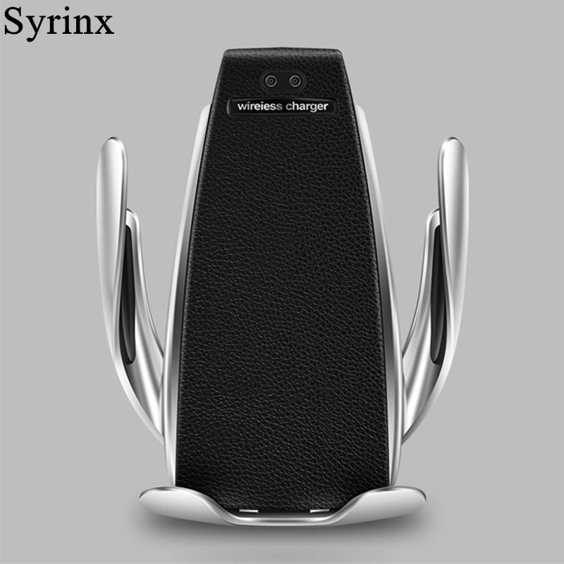 

Syrinx Automatic Clamping Wireless Car Charger For iphone 6s Android Air Vent Phone Holder Charging Mount Bracket Stand Support