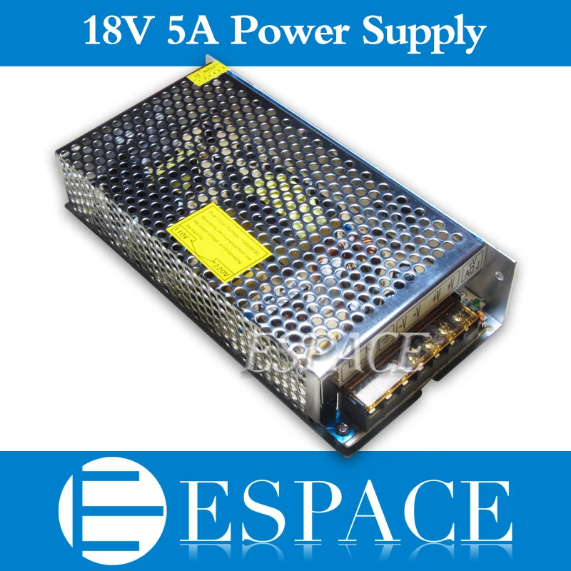 Best quality 18V 5A 90W Switching Power Supply Driver for font b CCTV b font font