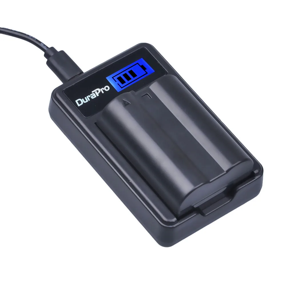 Durapro 1pc EN EL15 ENEL15 EN EL15 Camera Battery + LCD USB Charger for