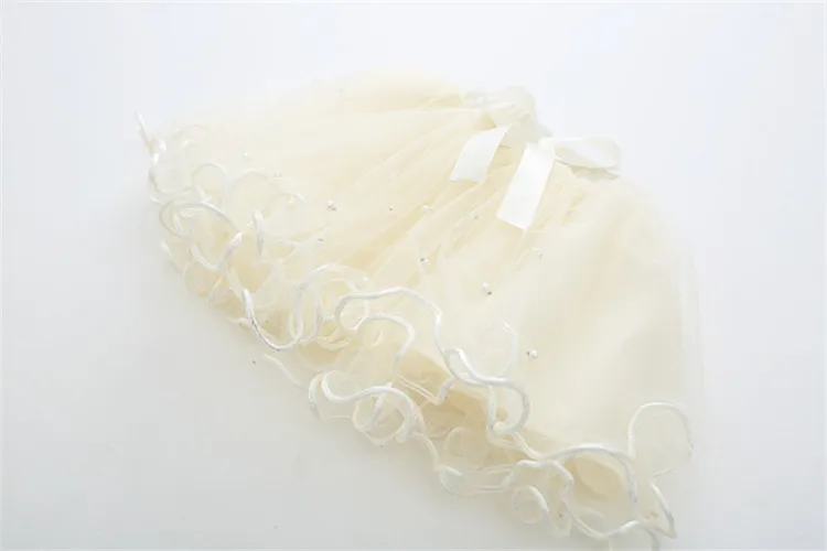 Fanfiluca New Baby Girls Tutu Skirts Layer Fluffy Children Solid Color Ballerina Party Dance Tulle Skirt Girl Nail Bead  Skirt 022