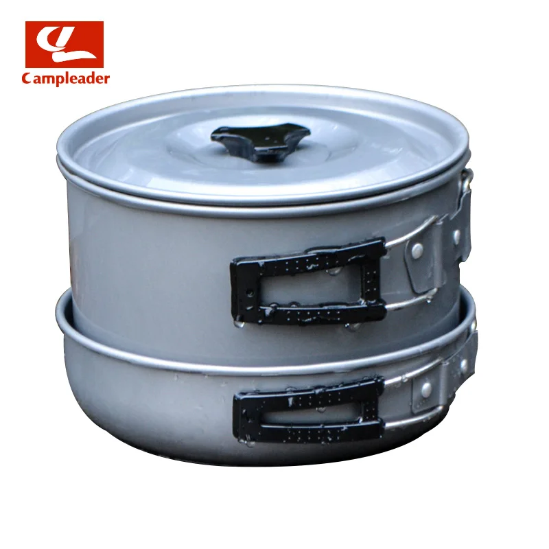 

1-2 Person Non-stick Picnic Pot And Pan Camping Pot Sets Outdoor Folding Cookware 7 in 1 sets outdoor camping CL055