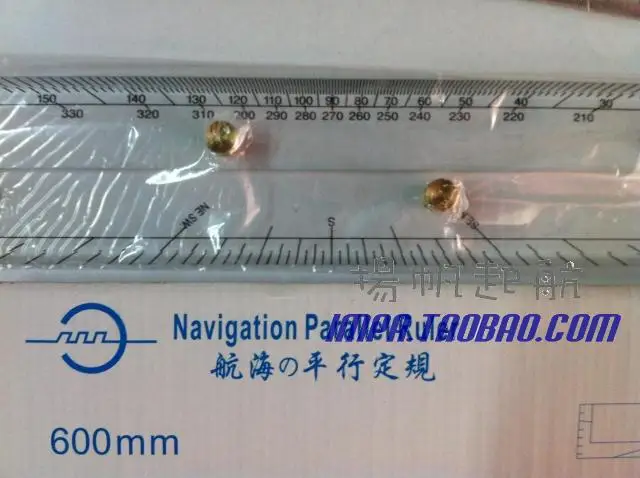 

Marine parallel ruler nautical charts parallel ruler parallel ruler points to pull parallel ruler 600MM 371002