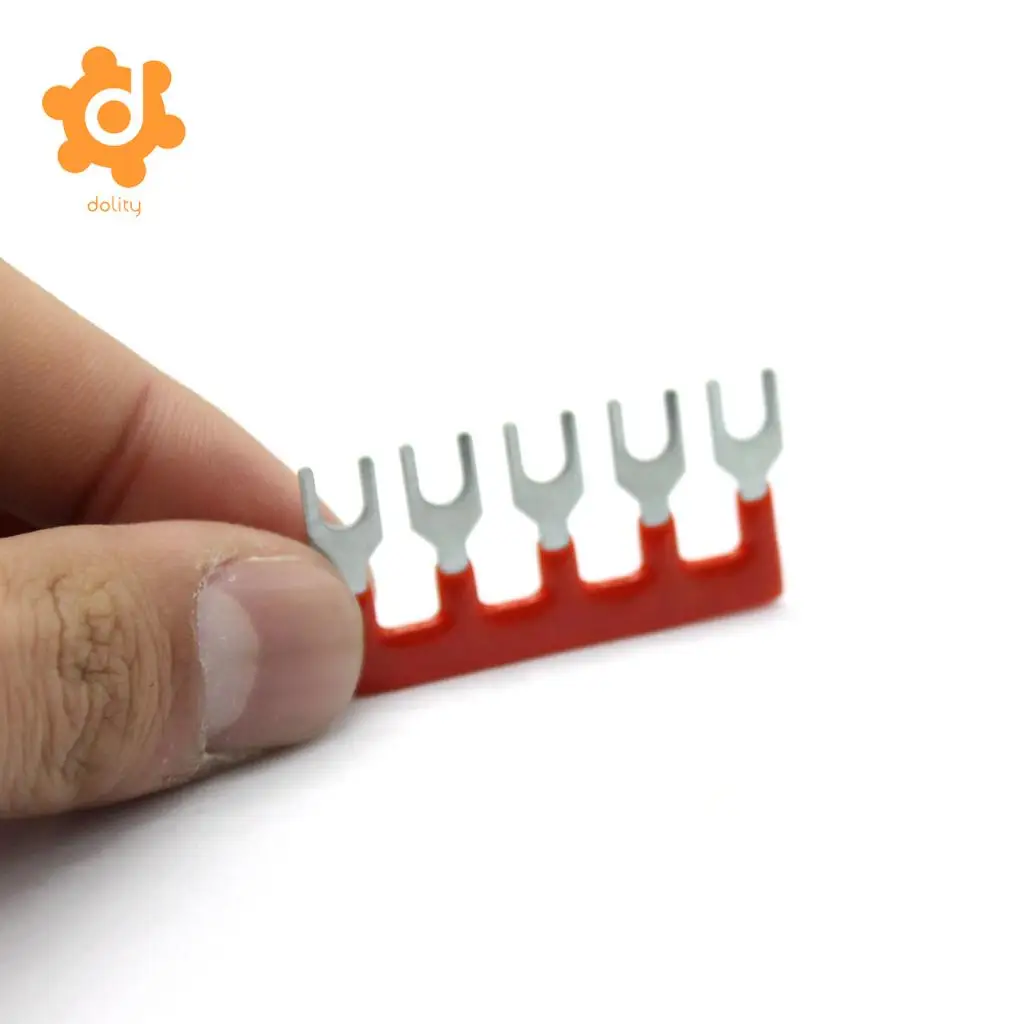 5 Pieces 600V 15A 5 Positions Barrier Strips Dual Row Screw Terminal Blocks
