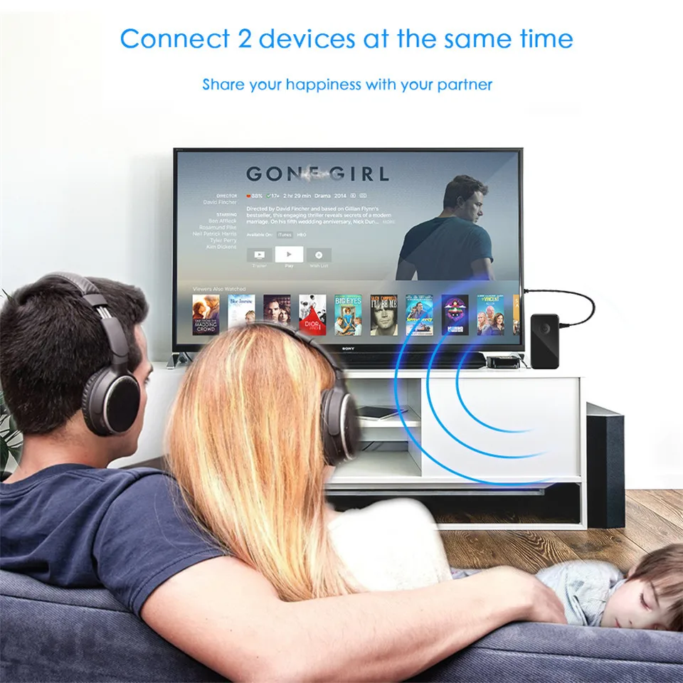 Wirelesss Bluetooth Transmitter Receiver 2-in-1 A2DP 4.2 Bluetooth Car Kit Aux 3.5mm Audio Adapter for TV,Home Stereo,Smartphone (7)
