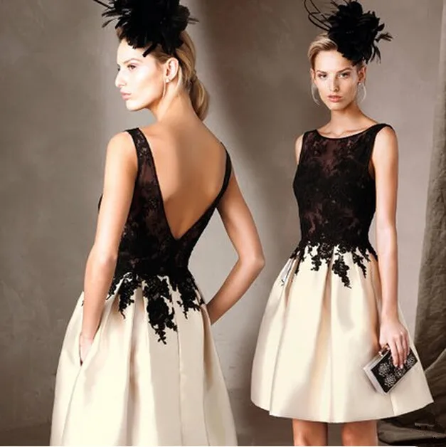 

dress for graduation vestido de festa 2016 new hot sexy backless lace appliques sleeveless short prom dresses fast shipping