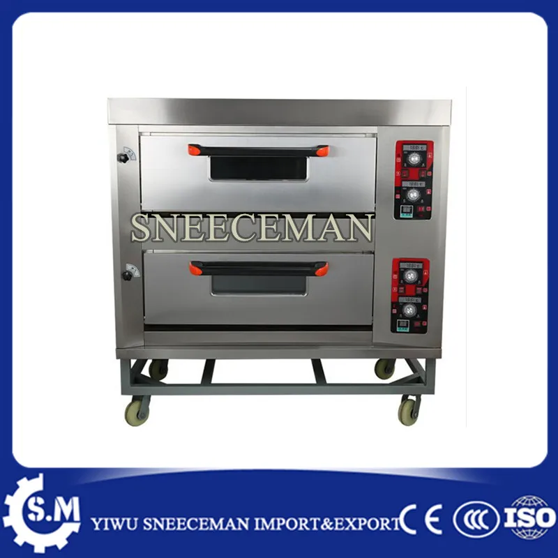 2layers 4pans Gas Bread Baking Oven Rotary Bakery Oven Machines Bakery