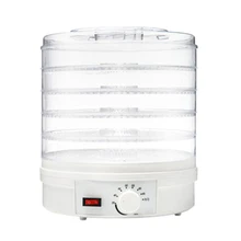 Пищевой осушитель для фруктов, овощей, трав, мяса, сушильная машина, закуски, еда, сушилка с 5 лотками, вилка европейского стандарта