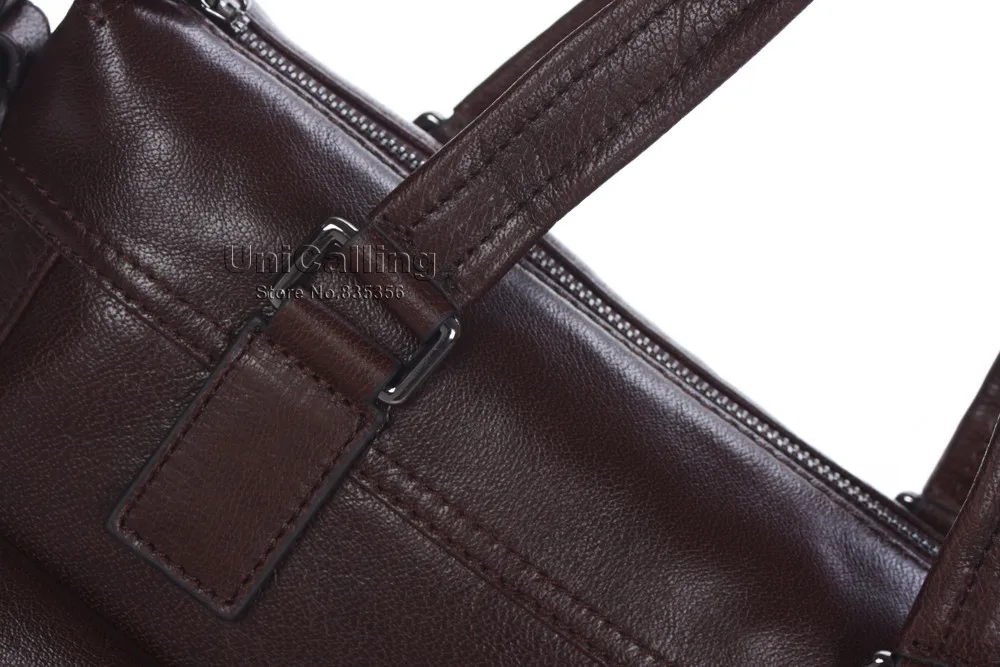 Новая мода 2 наружных кармана вертикальные мужчины брендовая кожаная сумочка Повседневное мужская деловая сумка первый слой кожи