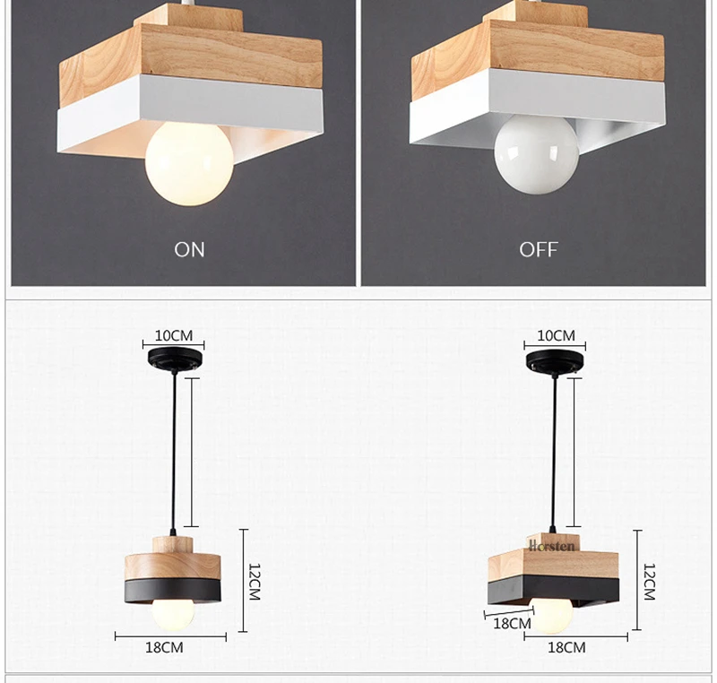 Horsten Modern Nordic Solid Wood Pendant Lights Minimalism Pendant Lamp For Dinning Room Living Room Bar Cafe Hanging Light (11)