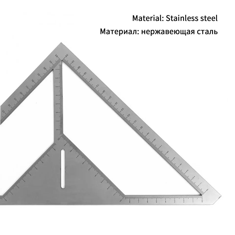 Металлическая треугольная линейка из нержавеющей стали угловая линейка для трафаретной плитки шаблоны измерительный инструмент Escuadra De