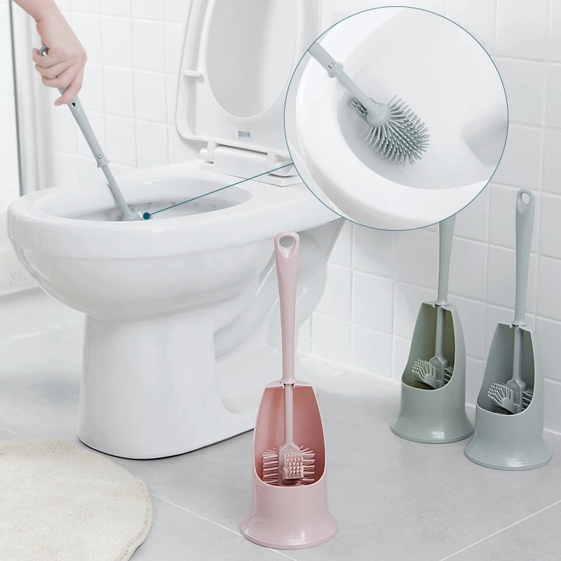 Detachable double sided strong decontamination cleaning toilet brush