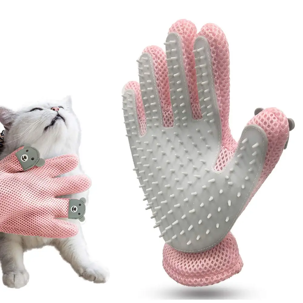 

New Dog Grooming Tool Pet Hair Glove Comb Pet Cat Grooming Cleaning Glove Hand Hair Removal Brush Promote Blood Circulation
