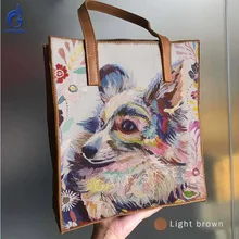 GAMYSTYE сумка-мессенджер с принтом в виде цветка собаки лисы женская сумка на плечо женская сумка женские сумки из натуральной кожи женские сумки