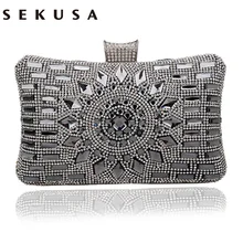 SEKUSA, акриловые женские сумки, бриллианты, клатчи, вечерние сумки-мессенджеры, сумки через плечо для свадьбы/вечерние, маленькие клатчи