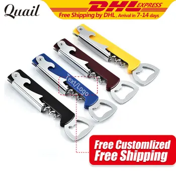 

50pcs Quail Special Design Stainless Steel Bottle Opener Multifunction Useful Wine&Beer Opener Personalized with Your Text /Logo
