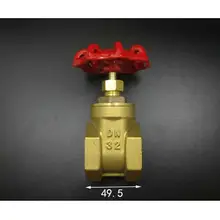 Латунные задвижки DN32 1-1/" BSPP Женский 10Bar рабочих Давление Порты и разъёмы Размеры 22,5 мм