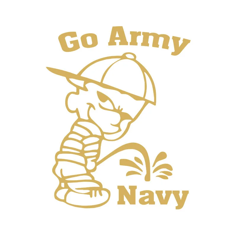 Забавные наклейки Tancredy 6*7 57 дюймов в стиле go army beat navy на окно и ноутбук | Автомобили