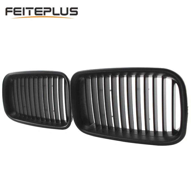 

For BMW E36 92-96 318i 320i 325i M3- Glossy Black Front Kidney Grille Dual Slat Style Grill Hood Bumper Grills Car Styling