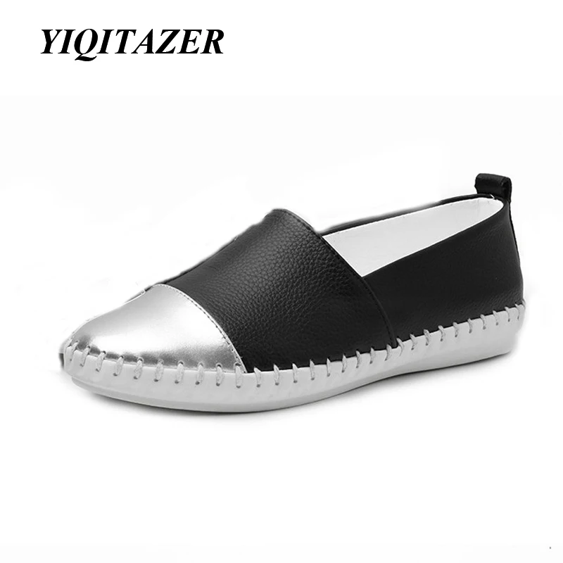 YIQITAZER 2017 New Summer Slipony Lofer Womens shoes Flats,Nice Ladies