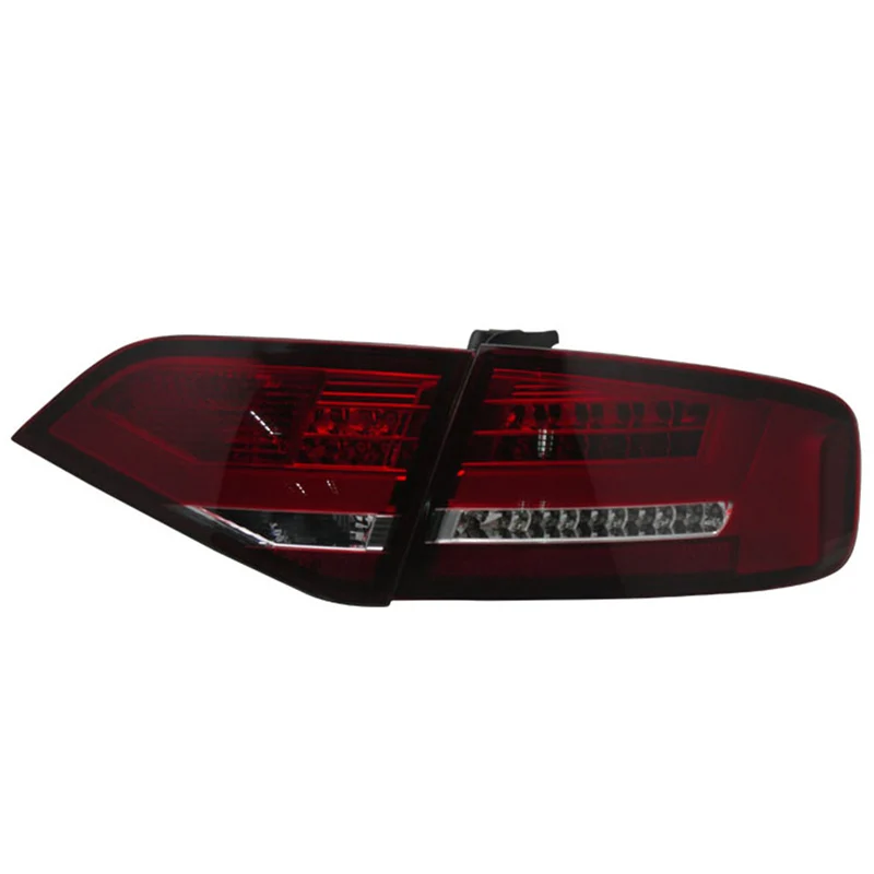 Светодиодный задние фонари для Audi A4 A4L B8 2008 до 2012 год красный прозрачный корпус