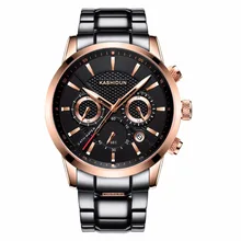 KASHIDUN. Men’s Watches Luxury Military Luminous Casual Wristwatch Fashion Chronograph Steel Waterproof Watch relogio masculino