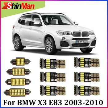 

ShinMan 13X LED CAR Light Car LED Interior Car lighting For BMW X3 E83 LED Interior Light kit 2003-2010 LED Car interior