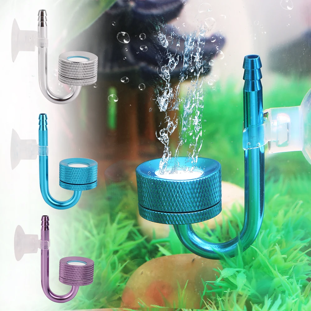 

1pc Aquarium CO2 Atomizer System Diffuser Carbon Dioxide Reactor Aquatic Water Plant for Fish Tank